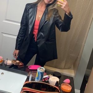 Princess Polly faux leather blazer